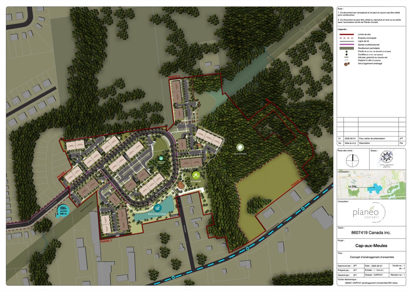 Concept d’aménagement d’ensemble de Cap-aux-Meules